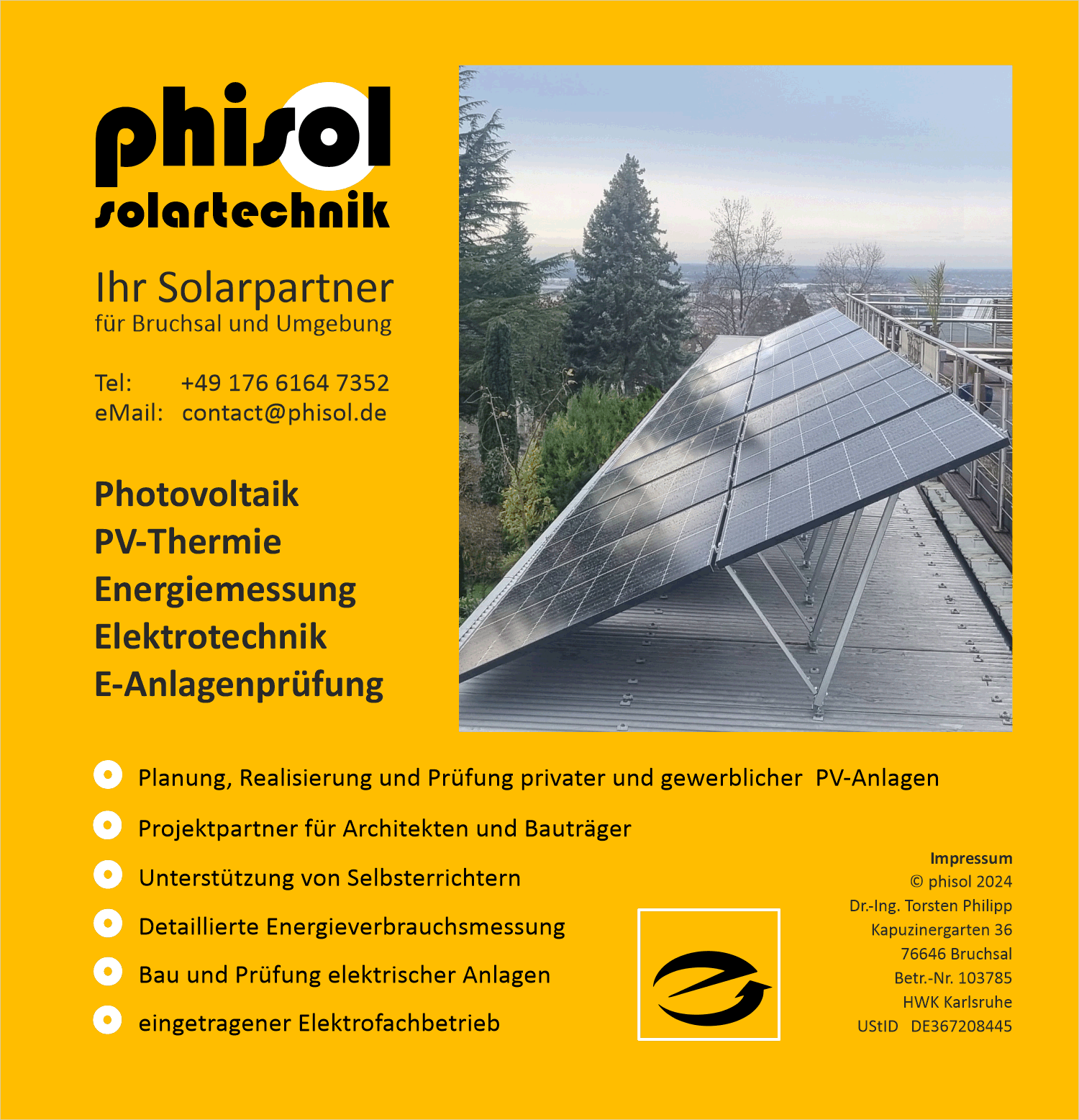 phisol | Ingenieurges. für Solare Energietechnik | Kontakt: E-Mail: contact@phisol.de Tel. 0176-61647352 | www.phisol.de